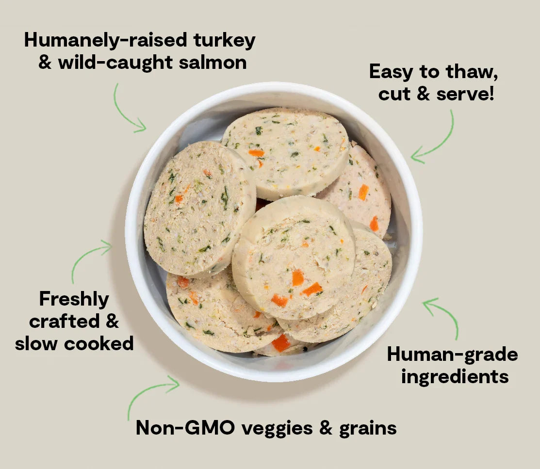 Goodbowl Turkey & Salmon Freshly Crafted Roll for Dogs