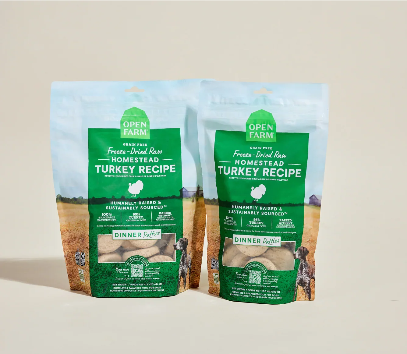 Homestead Turkey Freeze Dried Raw Patties for Dogs