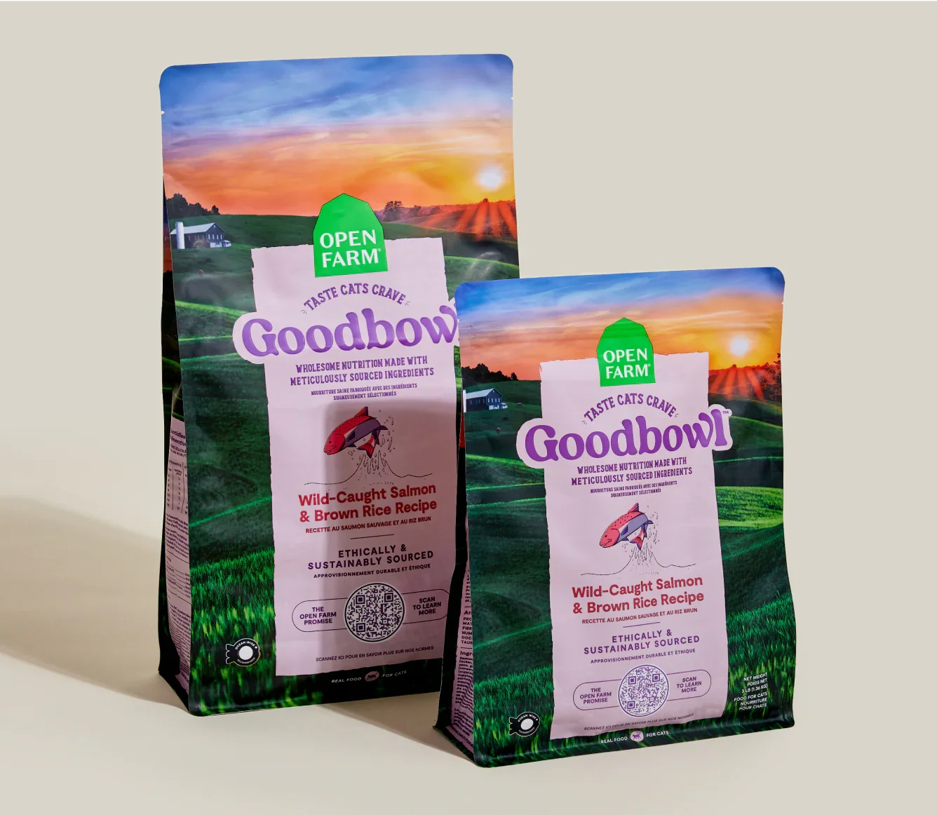 Goodbowl™ Wild-Caught Salmon & Brown Rice Cat Kibble