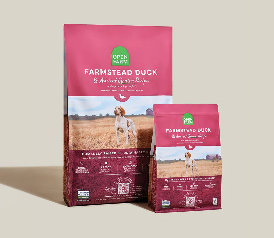 Farmstead Duck Ancient Grains Dog Kibble