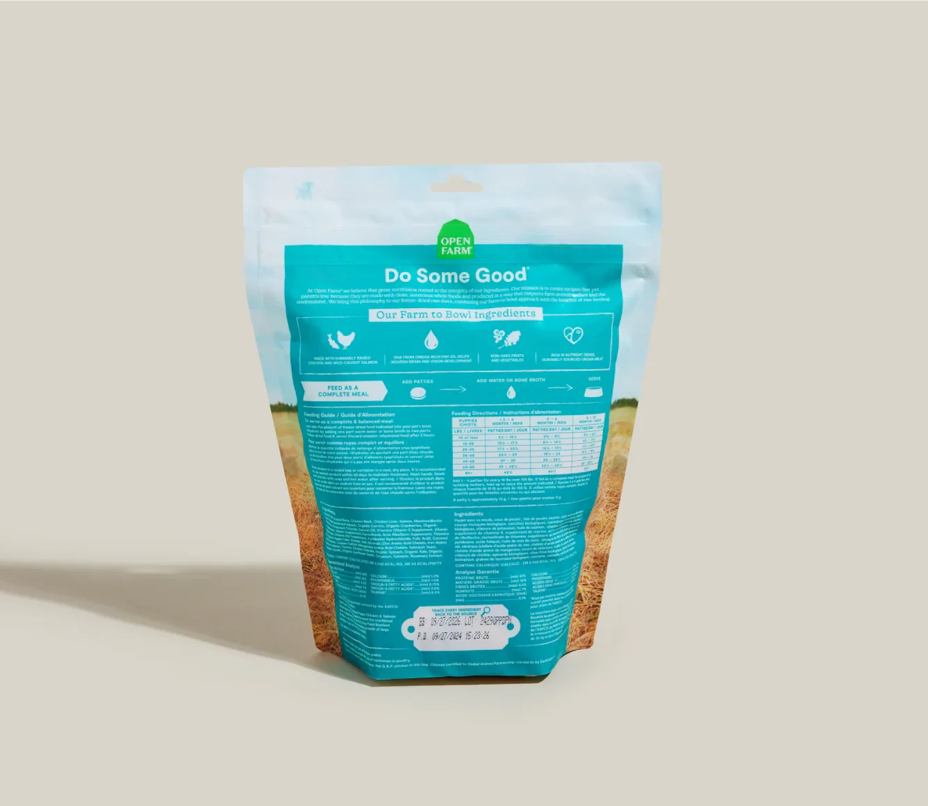 Chicken & Salmon Freeze Dried Raw Patties for Puppies
