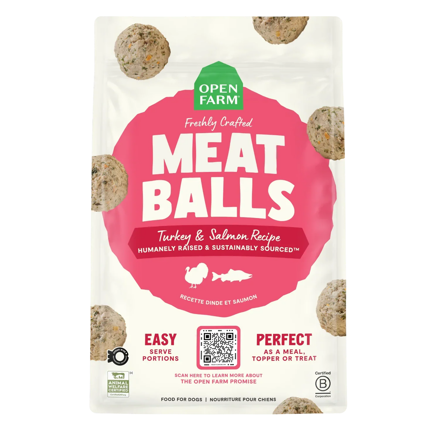 Turkey & Salmon Freshly Crafted Meatballs for Dogs
