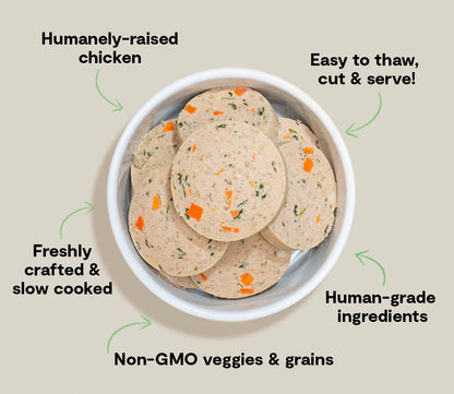 Goodbowl Harvest Chicken Freshly Crafted Roll for Dogs
