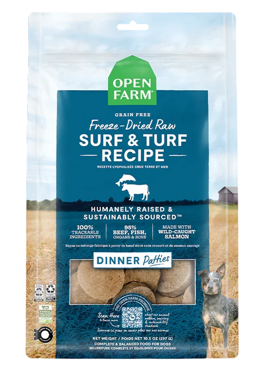Surf & Turf Freeze Dried Raw Patties for Dogs
