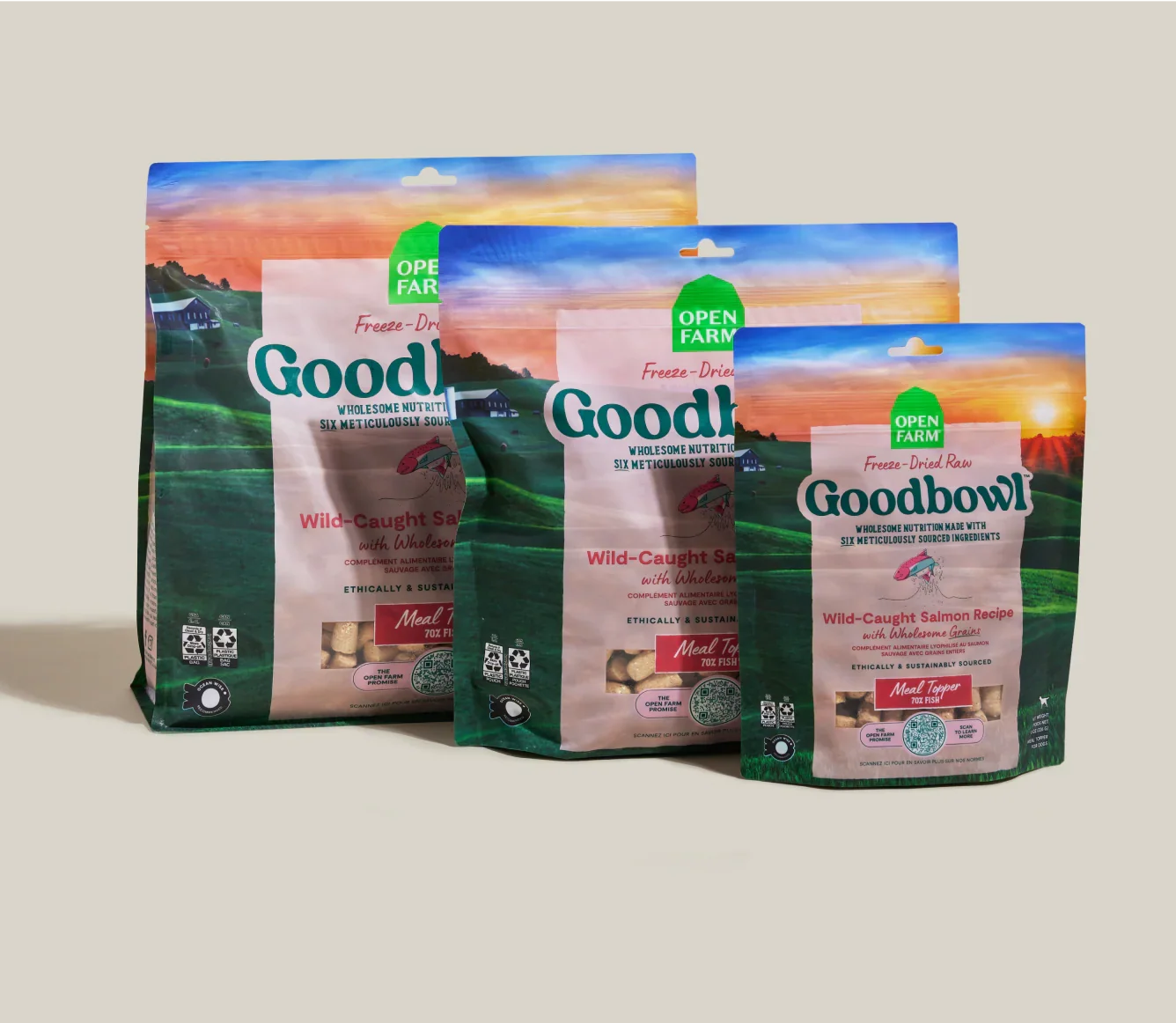 Goodbowl™ Wild-Caught Salmon Freeze Dried Raw Morsels for Dogs