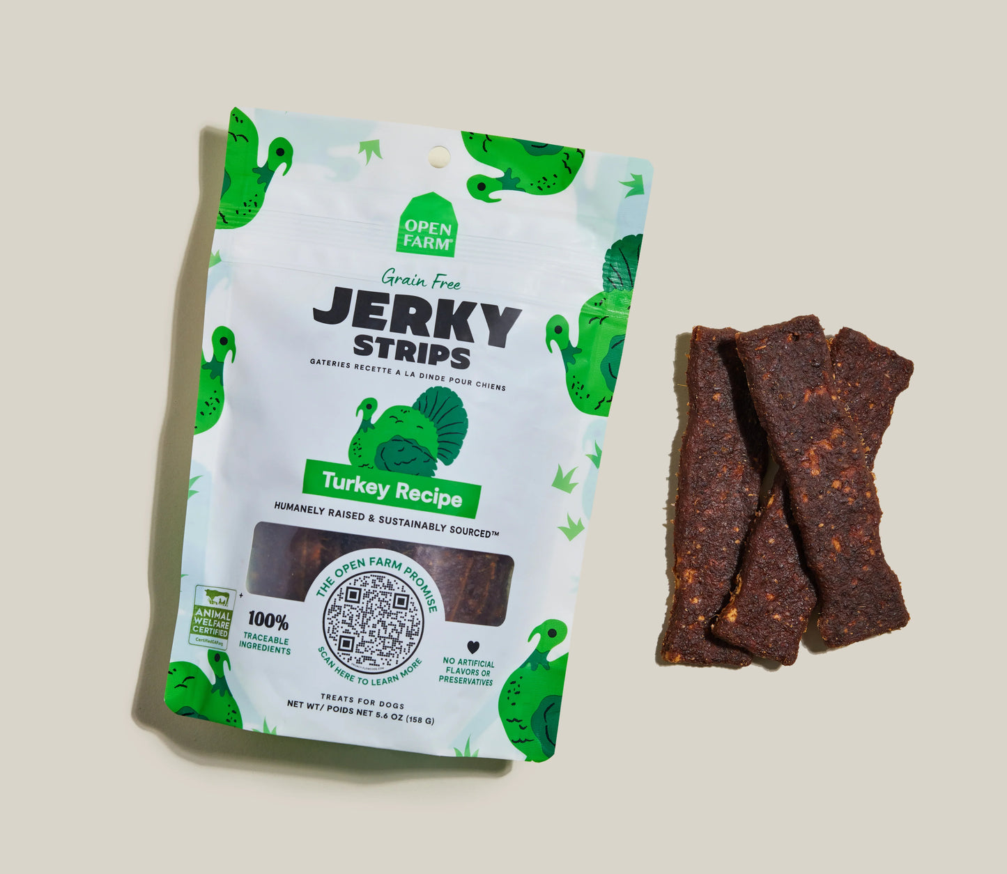 Grain-Free Turkey Jerky Strips