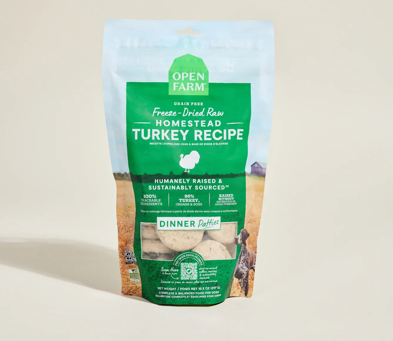 Homestead Turkey Freeze Dried Raw Patties for Dogs