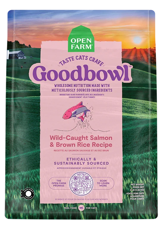 Goodbowl™ Wild-Caught Salmon & Brown Rice Cat Kibble
