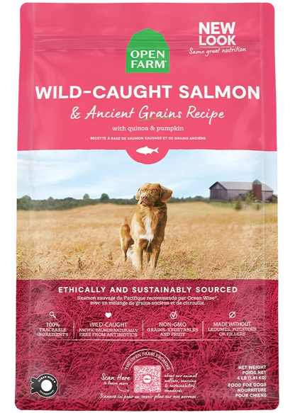 Wild-Caught Salmon & Ancient Grains Dog Kibble