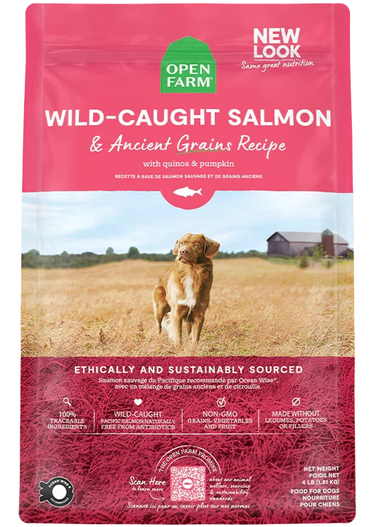 Wild-Caught Salmon & Ancient Grains Dog Kibble