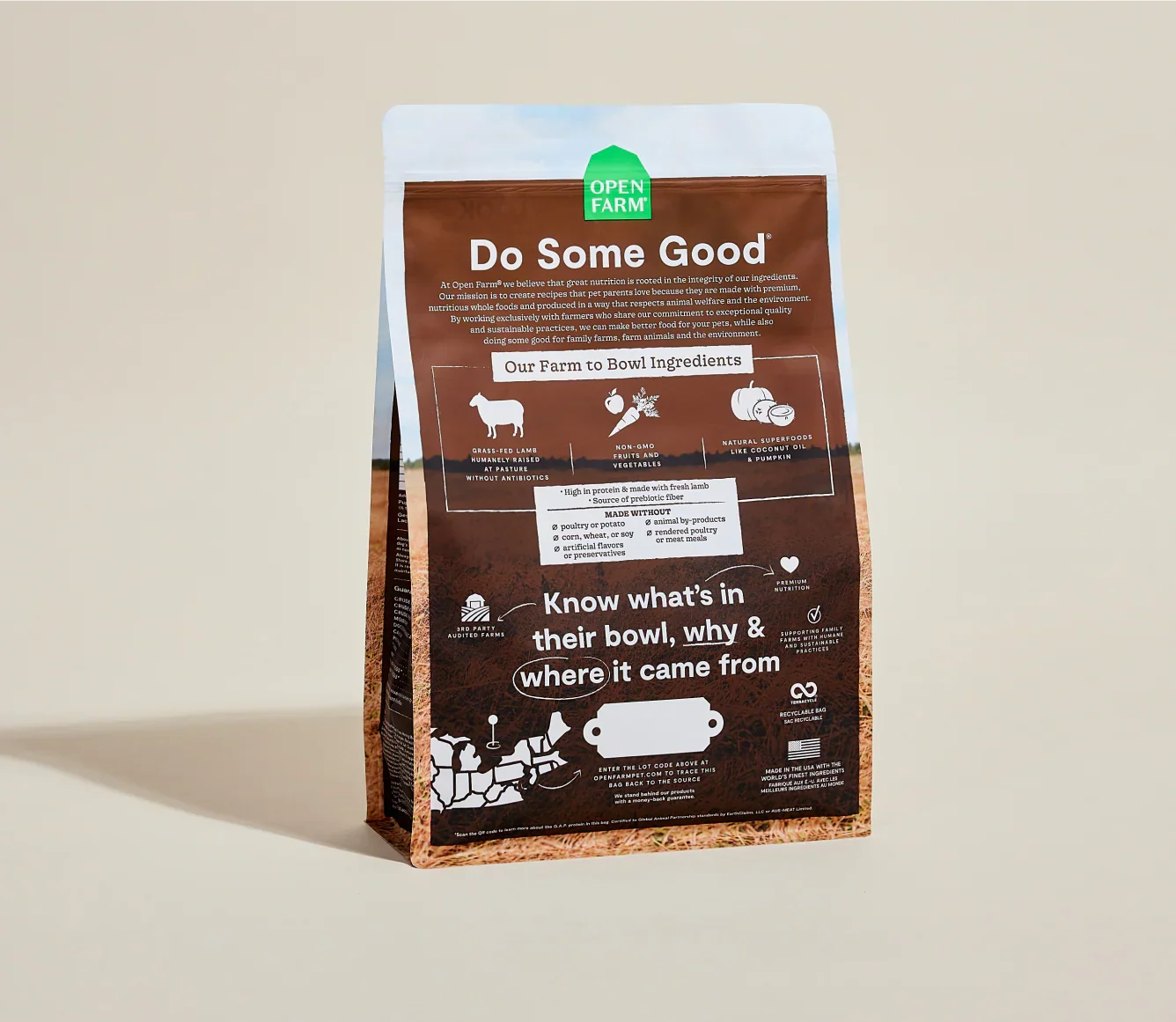 Pasture-Raised Lamb Grain-Free Dog Kibble