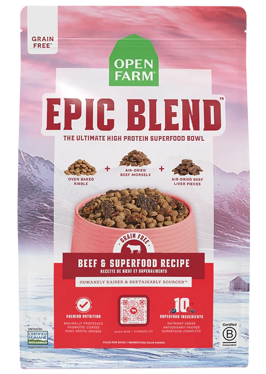 Epic Blend Beef & Superfood Grain-Free Dog Kibble