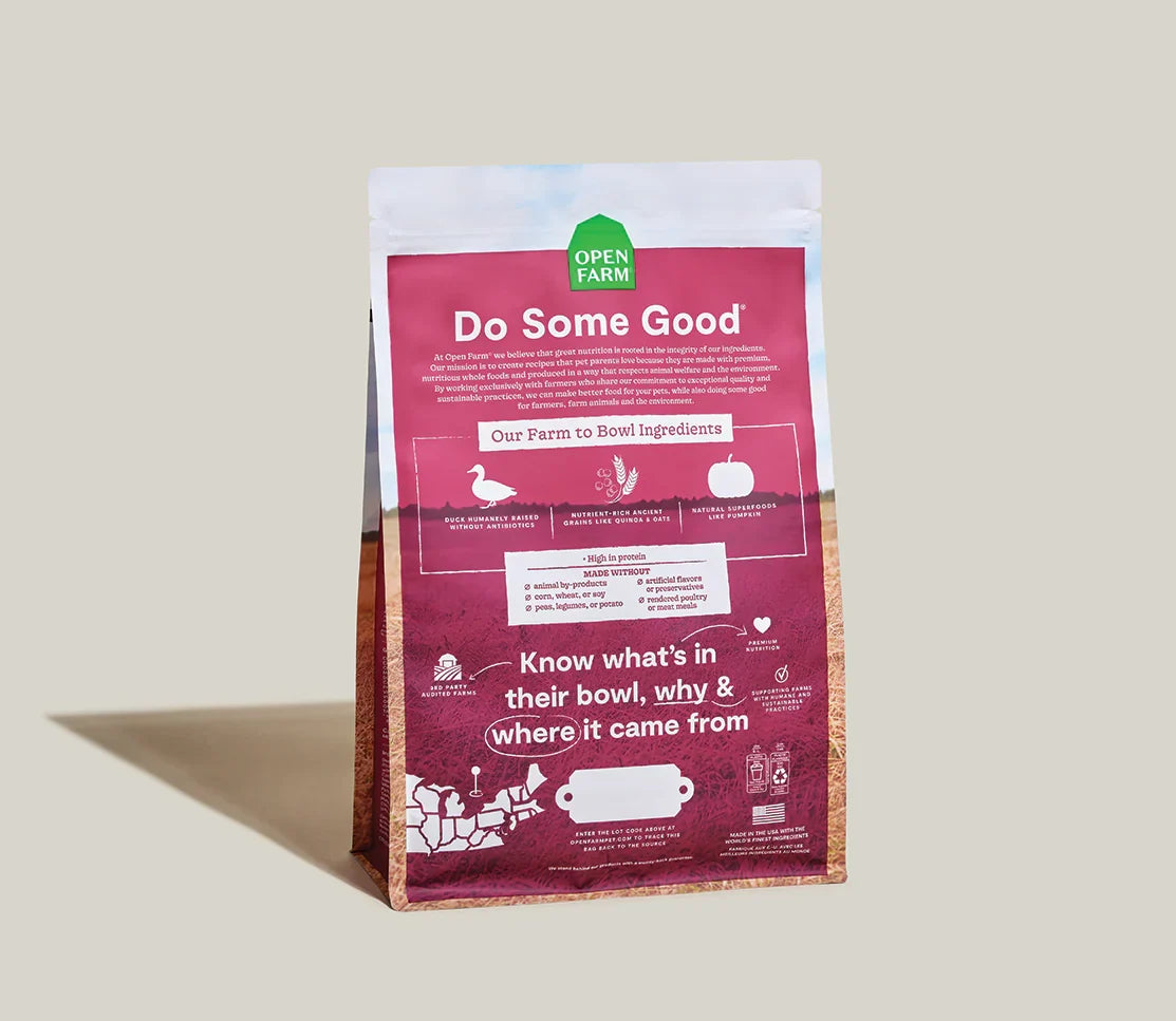 Farmstead Duck Ancient Grains Dog Kibble