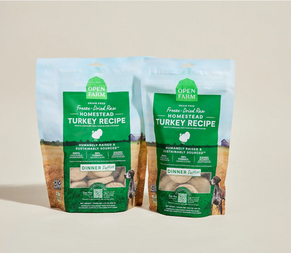 Homestead Turkey Freeze Dried Raw Patties for Dogs