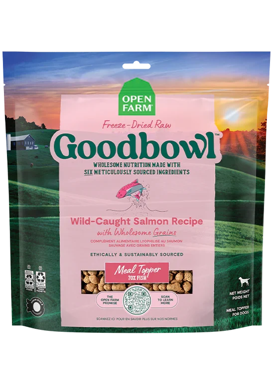 Goodbowl™ Wild-Caught Salmon Freeze Dried Raw Morsels for Dogs