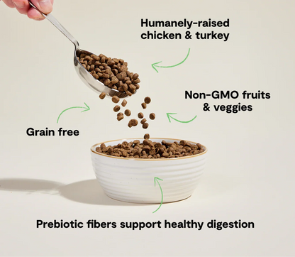 Homestead Turkey & Chicken Grain-Free Cat Kibble