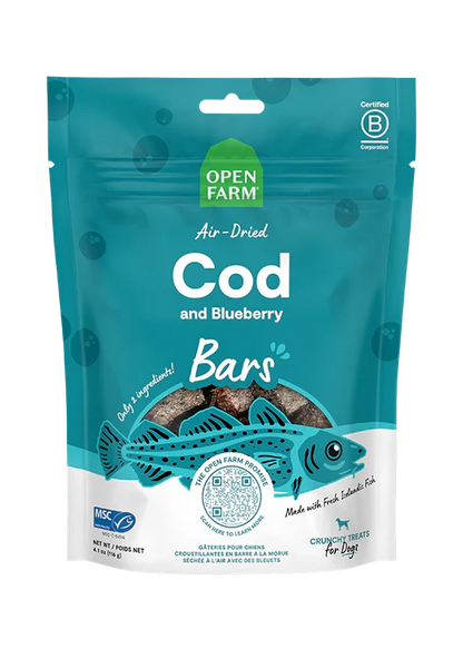 Icelandic Air-Dried Cod & Blueberry Dog Treat Bars