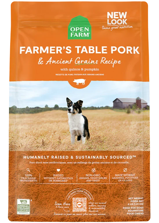 Farmer's Table Pork & Ancient Grains Dog Kibble
