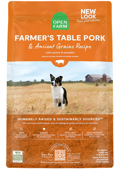 Farmer's Table Pork & Ancient Grains Dog Kibble