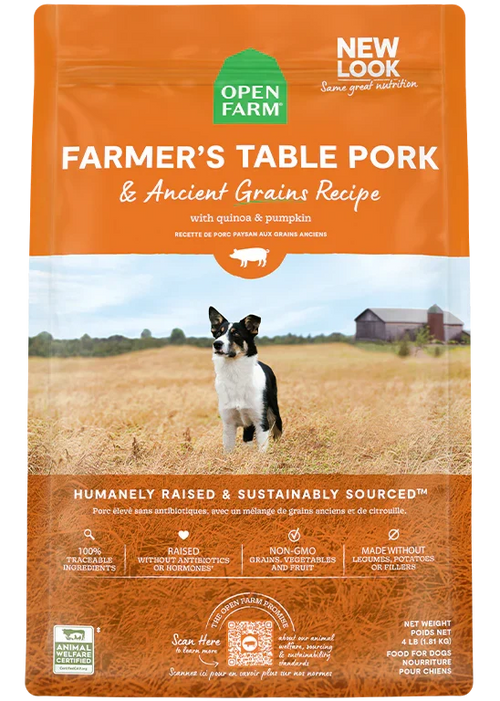 Farmer's Table Pork & Ancient Grains Dog Kibble