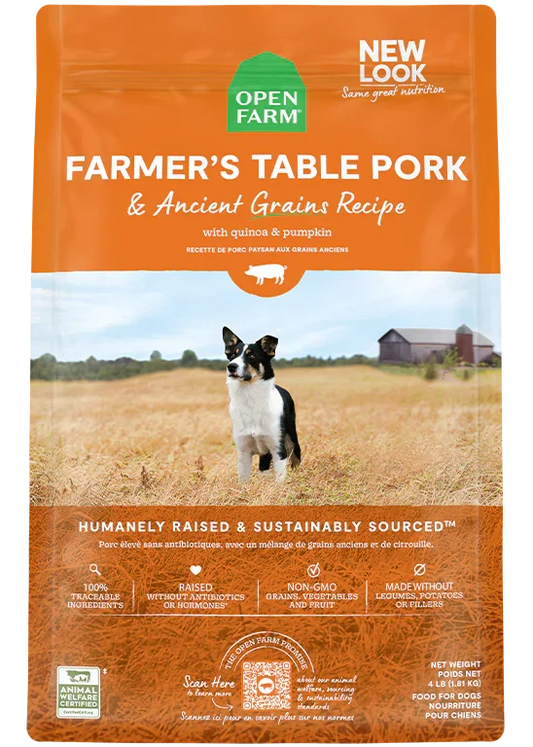 Farmer's Table Pork & Ancient Grains Dog Kibble