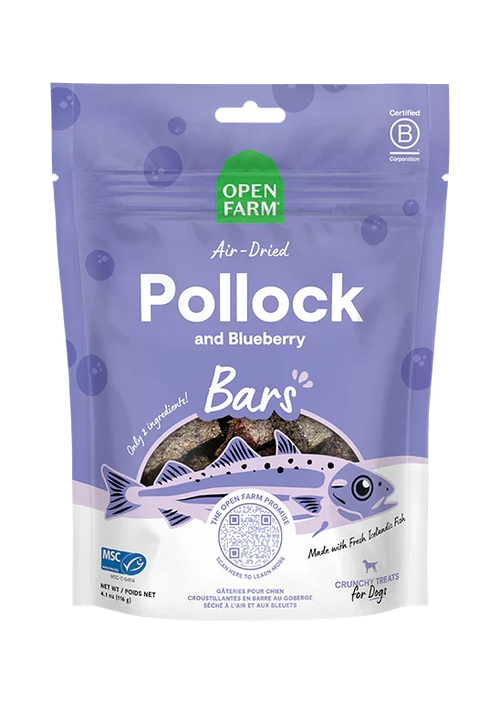 Icelandic Air-Dried Pollock & Blueberry Dog Treat Bars