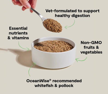Wild-Caught Whitefish & Pollock Digestive Health Pâté for Cats