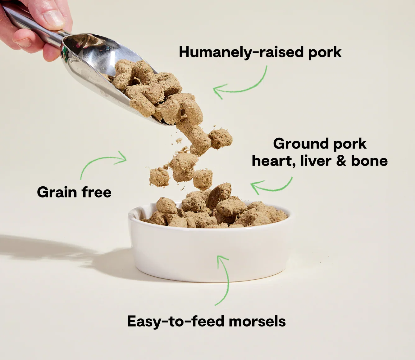 Farmer's Table Pork Freeze Dried Raw Morsels for Dogs