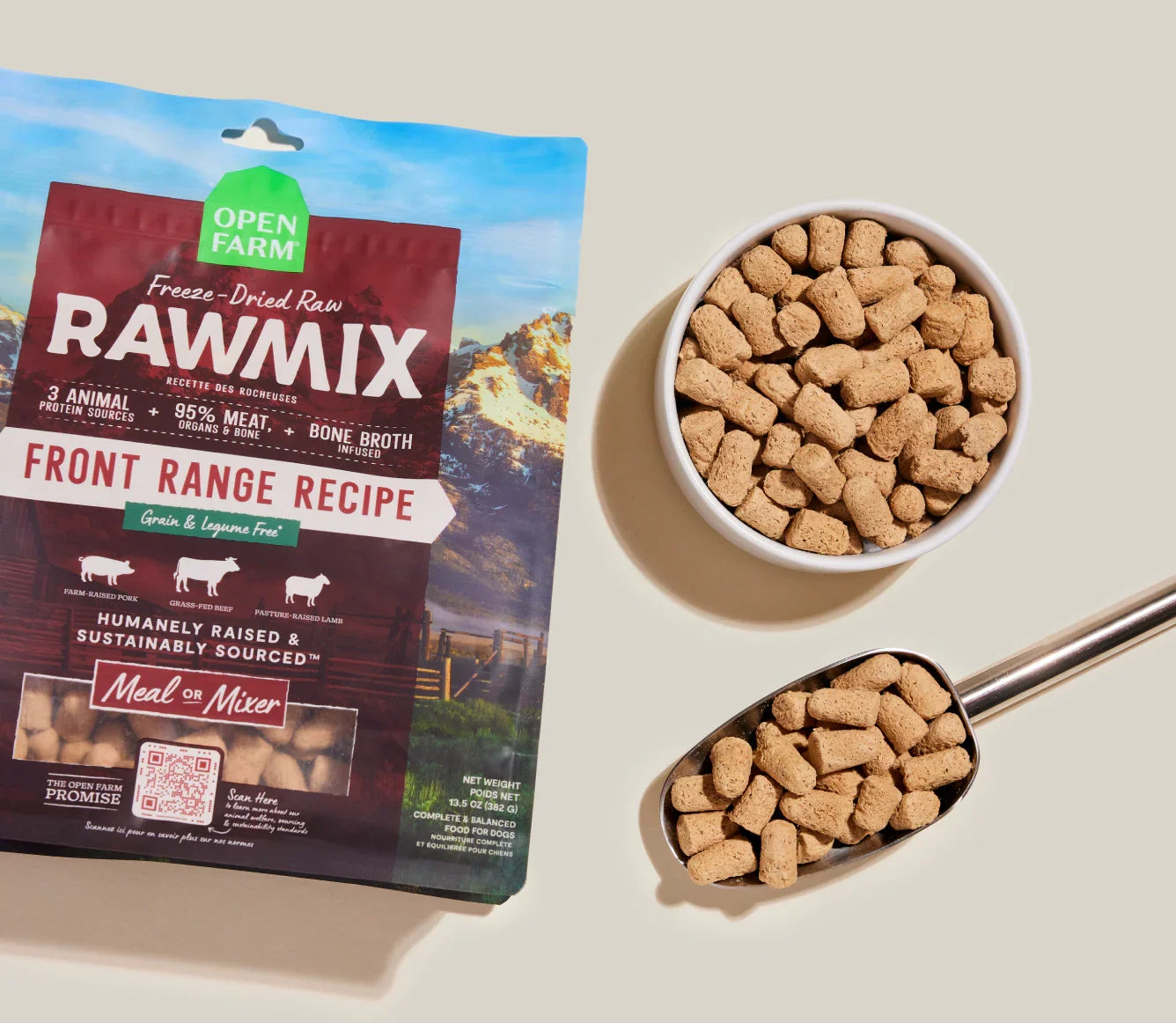 RawMix Front Range Freeze Dried Raw Morsels for Dogs
