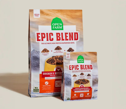 Epic Blend Chicken & Superfood Grain-Free Dog Kibble
