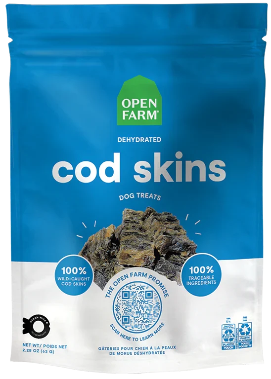 Dehydrated Cod Skins Treats