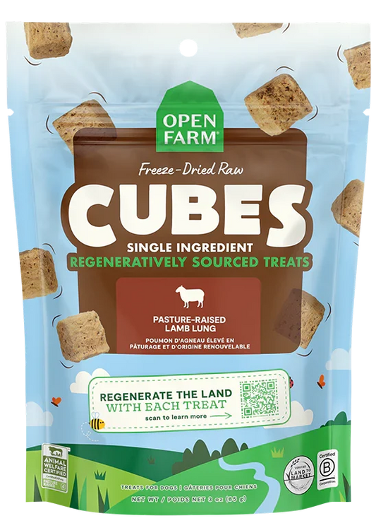 Freeze Dried Raw Regeneratively Sourced Lamb Lung Treat