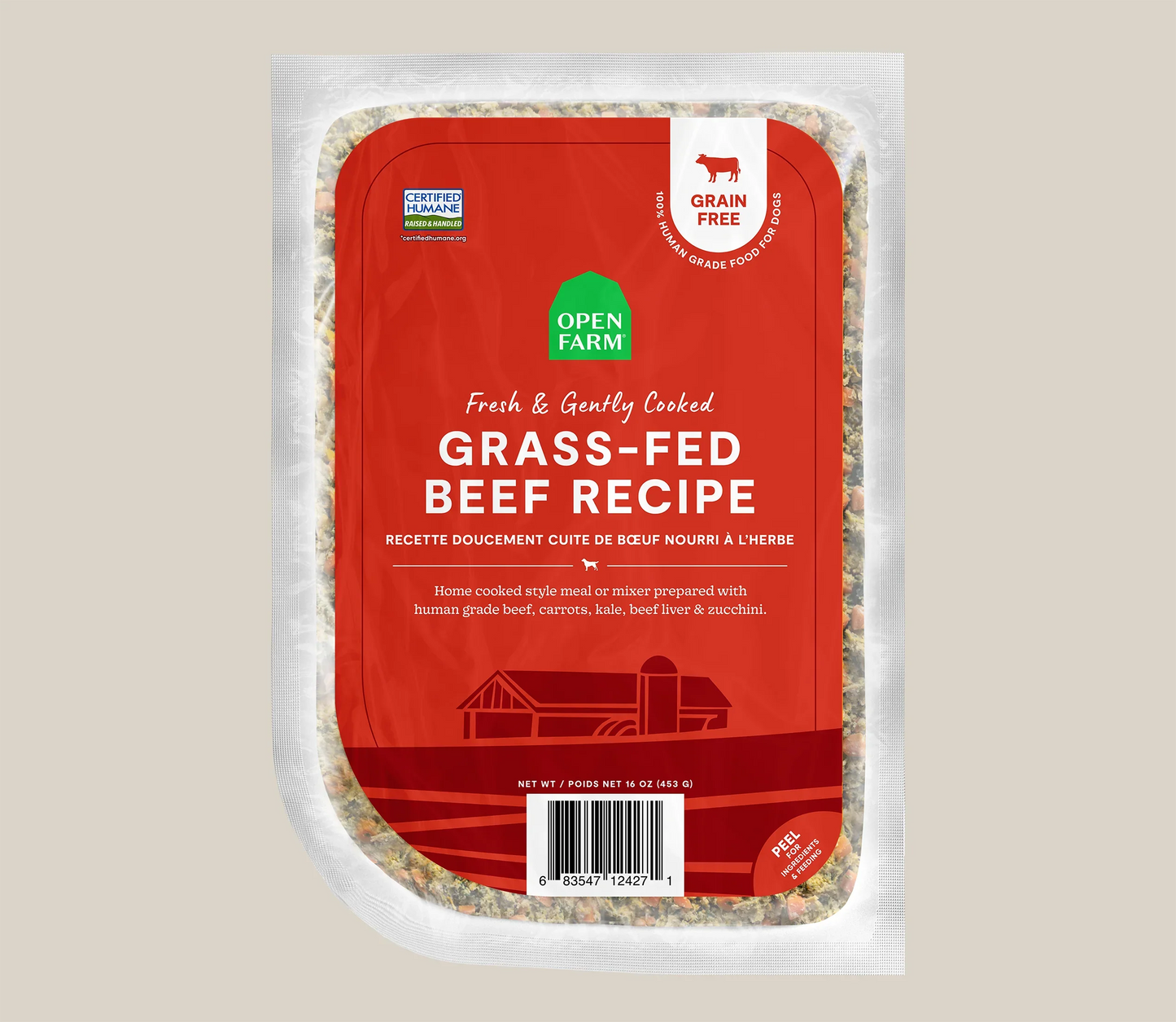 Grass-Fed Beef Grain-Free Freshly Crafted Dog Food