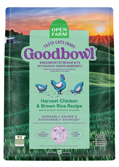 Goodbowl™ Harvest Chicken & Brown Rice Cat Kibble