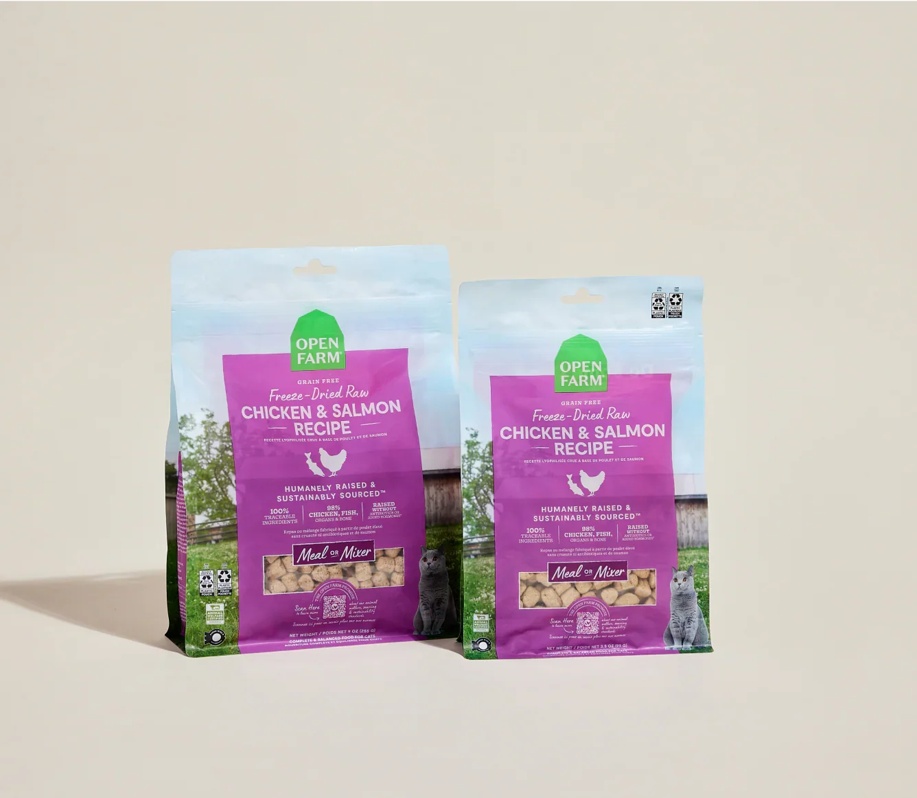 Chicken & Salmon Freeze Dried Raw Morsels for Cats