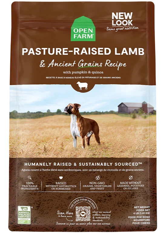 Pasture-Raised Lamb & Ancient Grains Dog Kibble