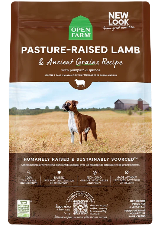 Pasture-Raised Lamb & Ancient Grains Dog Kibble