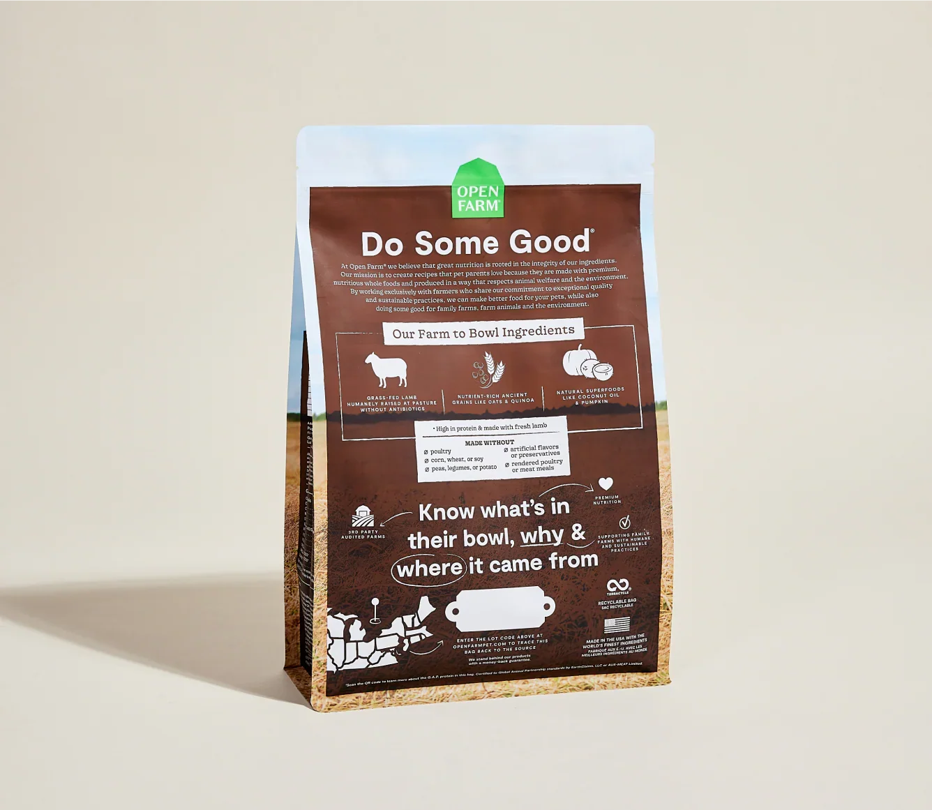 Pasture-Raised Lamb & Ancient Grains Dog Kibble