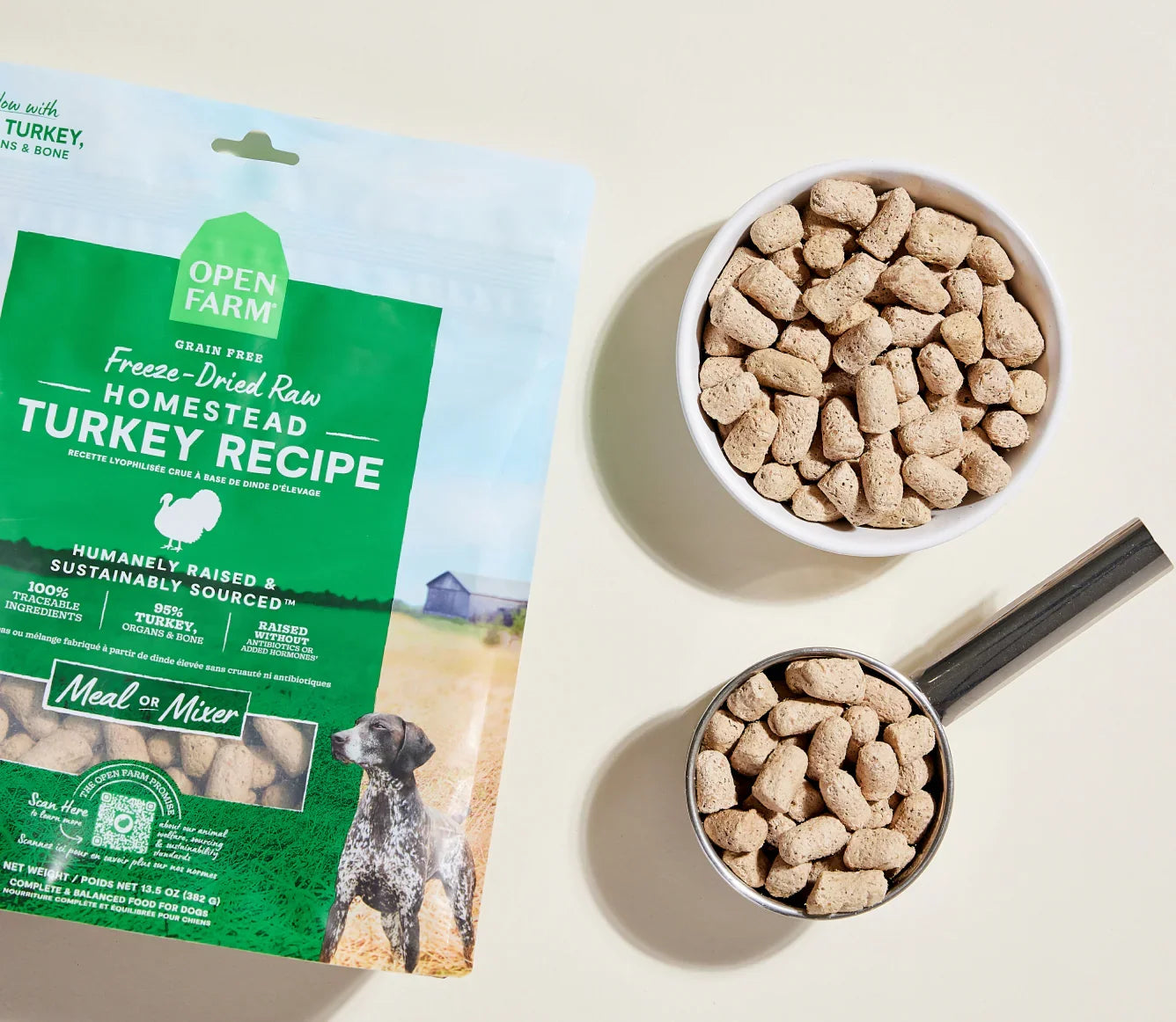 Homestead Turkey Freeze Dried Raw Morsels for Dogs