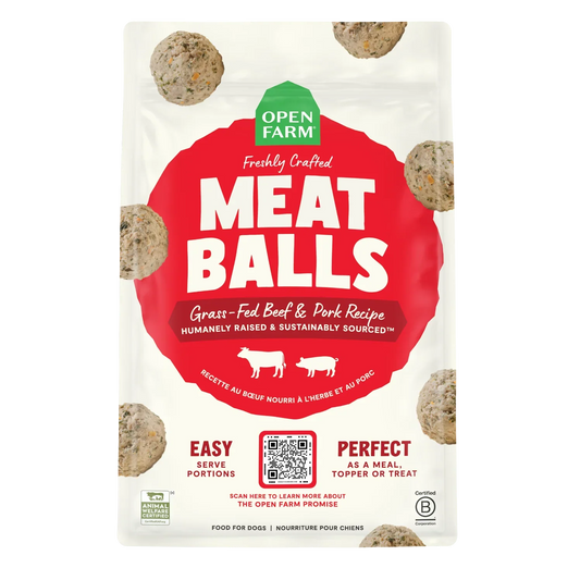 Grass-Fed Beef & Pork Freshly Crafted Meatballs for Dogs