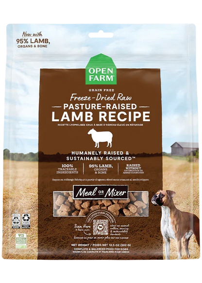 Pasture-Raised Lamb Freeze Dried Raw Morsels for Dogs