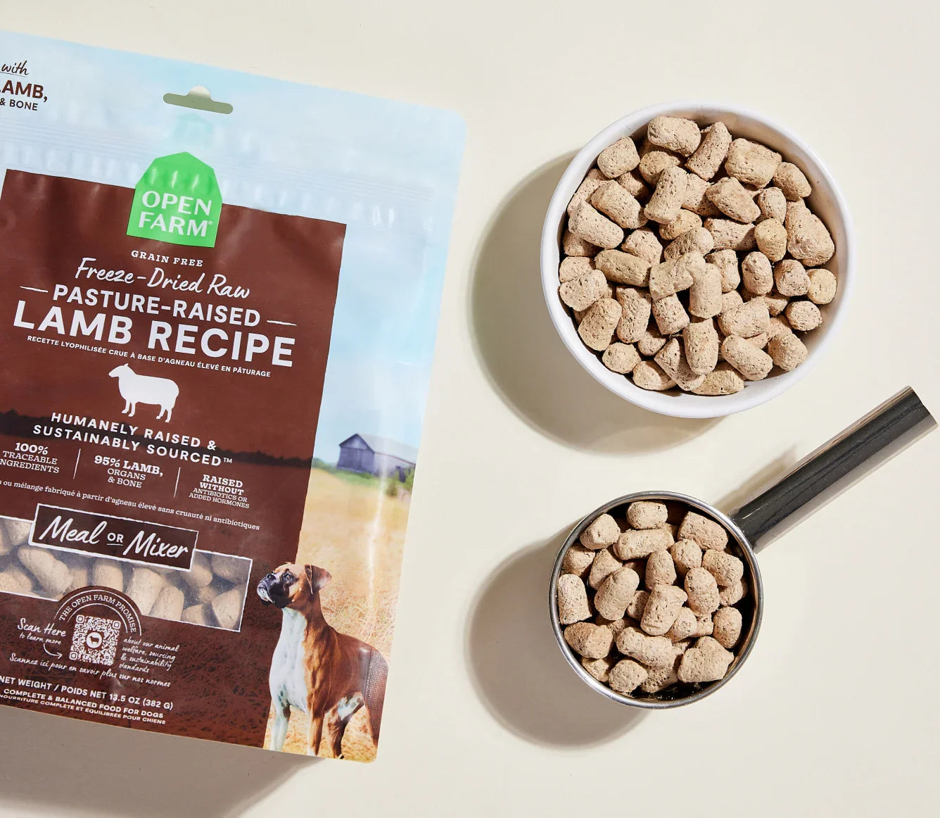 Pasture-Raised Lamb Freeze Dried Raw Morsels for Dogs