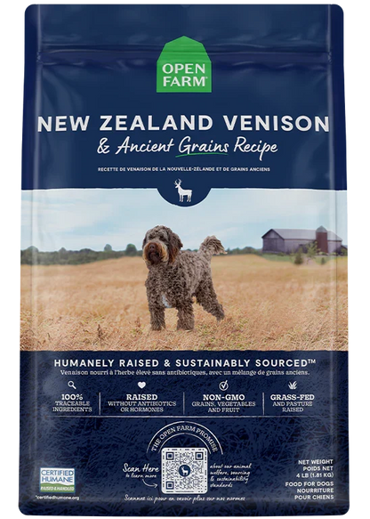 New Zealand Venison & Ancient Grains Dog Kibble