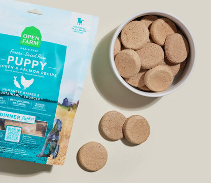 Chicken & Salmon Freeze Dried Raw Patties for Puppies