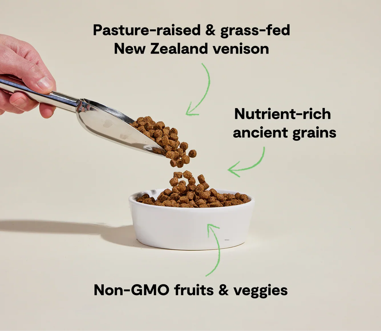 New Zealand Venison & Ancient Grains Dog Kibble