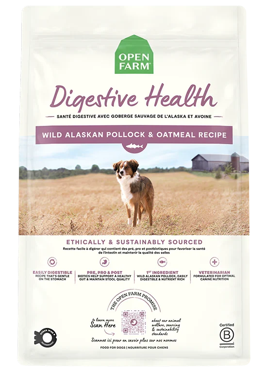 Pollock & Oatmeal Digestive Health Dog Kibble