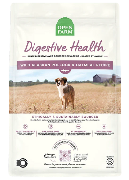 Pollock & Oatmeal Digestive Health Dog Kibble