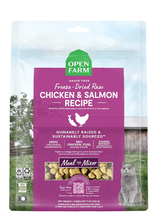 Chicken & Salmon Freeze Dried Raw Morsels for Cats