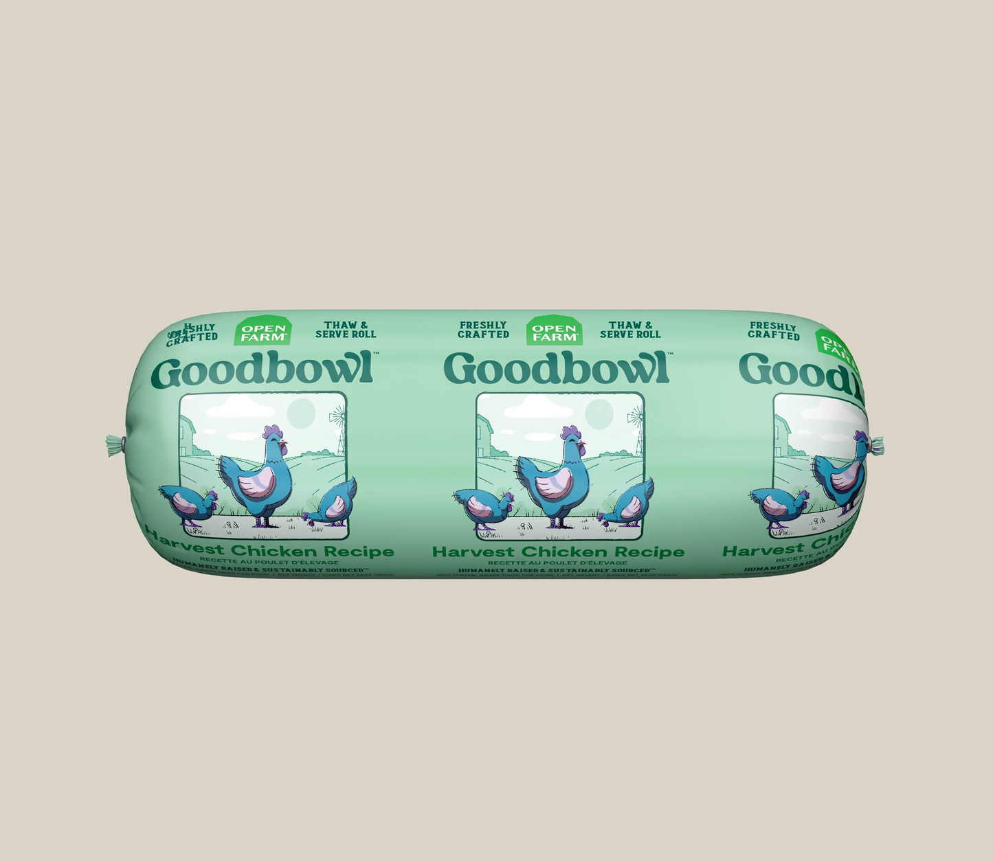Goodbowl Harvest Chicken Freshly Crafted Roll for Dogs