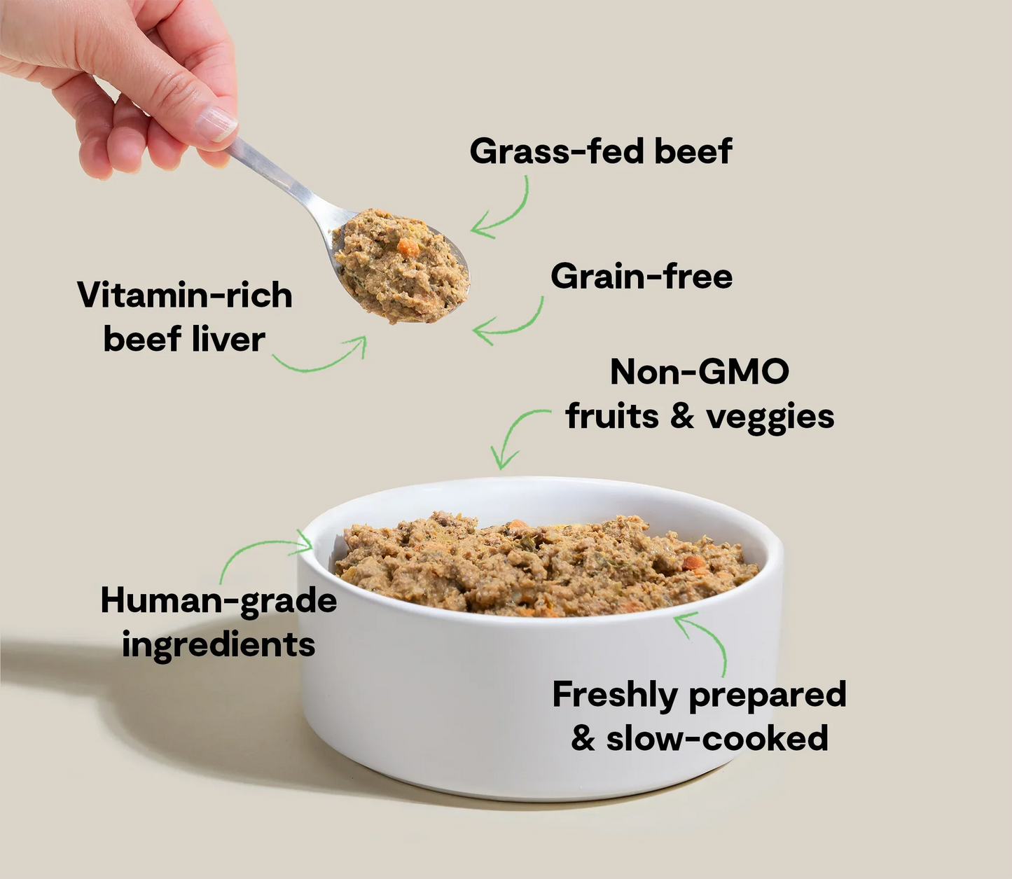 Grass-Fed Beef Grain-Free Freshly Crafted Dog Food